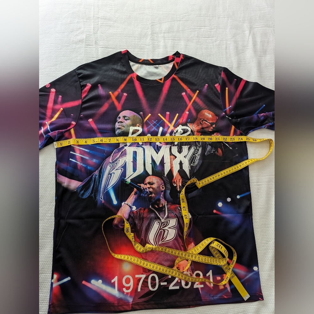 DMX  Rapper Tribute T Shirt Polyester Unisex Size 2XL New w/o tags - Picture 4 of 6
